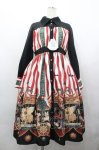 画像1: ALICE and the PIRATES / Escape Beast柄シャツワンピース  赤 I-26-04-22-069-PA-SK-TE-ZI (1)