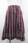 画像1: axes femme POETIQUE / グログランテープレジメンタルフレアスカート  ボルドー I-26-04-22-079-AX-SK-SA-ZI (1)