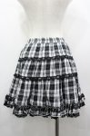 画像2: PUTUMAYO / チェックレーススカート  黒Ｘ白チェック I-26-04-22-087-PT-SK-SA-ZI (2)