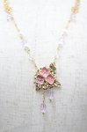 画像1: axes femme / 紫陽花モチーフネックレス  ゴールド I-26-04-22-105-AX-AC-SA-ZI (1)