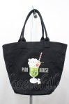 画像1: PINK HOUSE / クリームソーダプリントバッグ  ブラック I-26-04-22-109-LO-BG-SA-ZI (1)