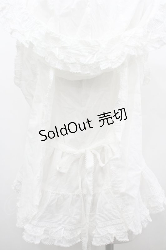 画像3: PINK HOUSE / うさぎの耳フード付きベストブラウス  白 I-26-04-22-011-LO-TO-SA-ZI (3)