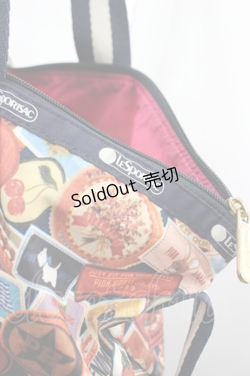 画像4: PINK HOUSE / LeSportsac×PINK HOUSE DELUXE EASY CARRY TOTE PH Wappen Party  ネイビー I-26-04-22-110-LO-BG-SA-ZT006 (4)