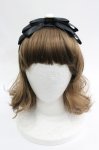 画像1: LOLITAその他(お買取対象外) / ハートパールリボンカチューシャ  黒 I-26-04-22-125-LO-AC-TE-ZI (1)