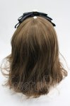 画像2: LOLITAその他(お買取対象外) / ハートパールリボンカチューシャ  黒 I-26-04-22-125-LO-AC-TE-ZI (2)