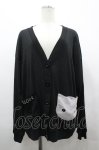画像1: Rydia / コビニャーポケットロングカーディガン  黒Ｘグレー I-26-04-22-020-PU-TO-SA-ZI (1)