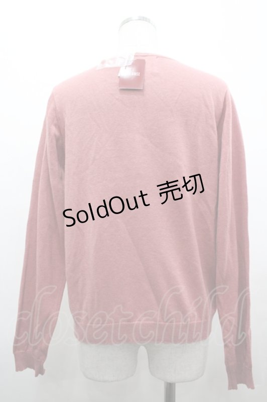 画像2: PINK HOUSE / いちごモチーフ編み込みニットカーディガン  ピンク I-26-04-22-025-LO-TO-SA-ZI (2)
