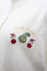 画像3: PINK HOUSE / フルーツモチーフ刺繍カーディガン  ホワイト I-26-04-22-026-LO-TO-SA-ZI (3)