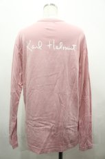 画像2: Karl Helmut / ロゴプリントカットソー 3(M) ピンク I-26-04-22-028-EL-TS-SA-ZI (2)