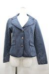 画像1: axes femme / ストライプジャケット  ネイビーＸ白 I-26-04-22-032-AX-JA-SA-ZI (1)