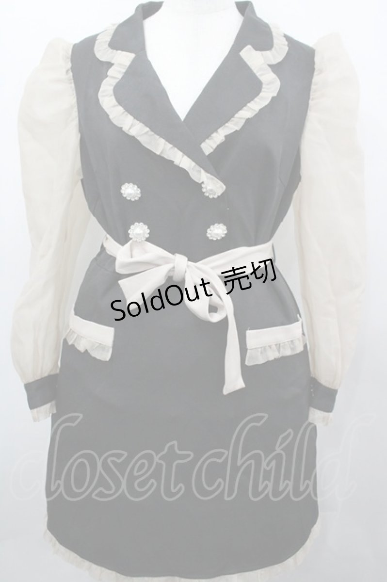 画像1: Swankiss / JF french girl O/P　ワンピース F 黒×ベージュ I-26-04-24-042-CA-OP-TE-ZI (1)
