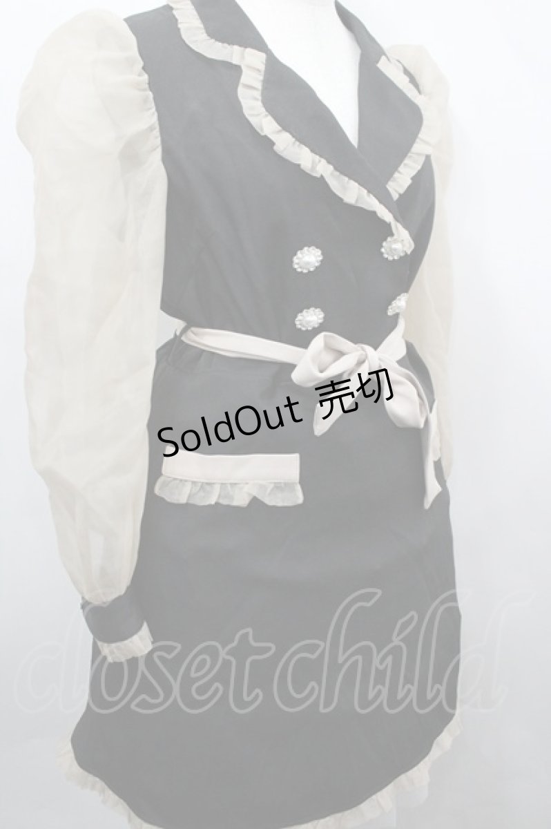 画像3: Swankiss / JF french girl O/P　ワンピース F 黒×ベージュ I-26-04-24-042-CA-OP-TE-ZI (3)