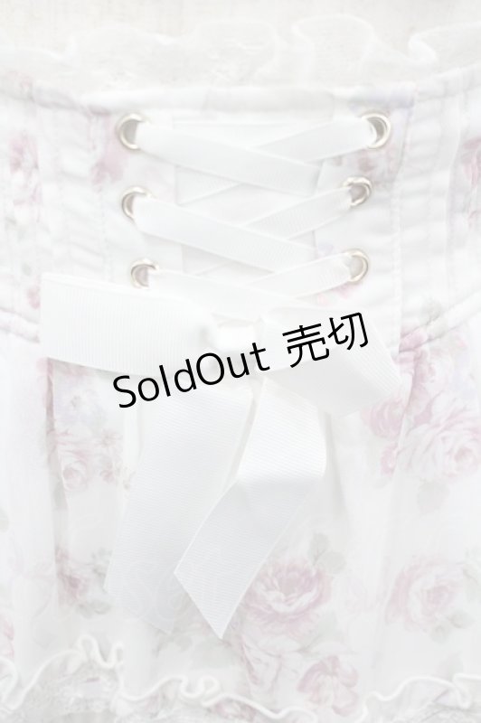 画像9: LIZ LISA / ローズリボンシフォンセットアップ  白Ｘピンク I-26-04-24-043-LO-OP-SA-ZI (9)