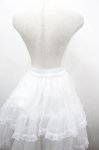 画像2: metamorphose / オーガンジーフリルパニエ  白 I-26-04-24-045-ME-SK-SA-ZI (2)