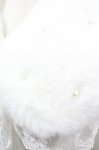 画像4: Alice Mashiro / 眞白ありす/ファー付け襟  白 I-26-04-24-063-PU-ZA-TE-ZI (4)