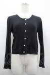 画像1: LODISPOTTO / パールボタンリブカーディガン M 黒 I-26-04-24-008-LO-TO-TE-ZI (1)