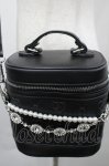 画像3: Alice Mashiro / 眞白ありす/バニティバッグ  黒 I-26-04-24-073-PU-BG-TE-ZI (3)
