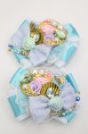 画像1: LOLITAその他(お買取対象外) / マーメイドモチーフリボンクリップ  青 I-26-04-24-085-LO-AC-SA-ZI (1)