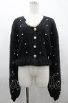 画像1: Swankiss / JF valentine knit カーディガン F 黒 I-26-04-24-010-CA-TO-TE-ZI (1)