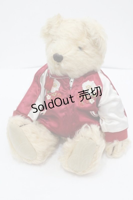 画像1: PINK HOUSE / スカジャンくまちゃん  アイボリー I-26-04-24-095-LO-ZA-SA-ZI (1)