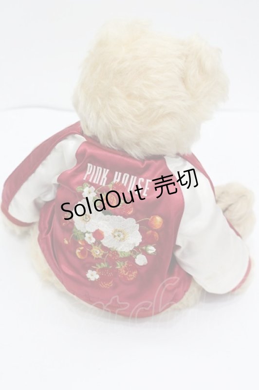 画像2: PINK HOUSE / スカジャンくまちゃん  アイボリー I-26-04-24-095-LO-ZA-SA-ZI (2)