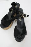 画像1: Ank Rouge / パールバックルリボンサンダル M 黒 I-26-04-24-121-CA-SH-TE-ZI (1)