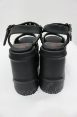 画像3: Demonia /ACK VEGAN LEATHER PLATFORM SANDALS  黒 I-26-04-24-123-PU-SH-TE-ZI (3)