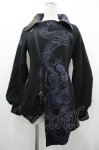 画像1: Qutie Frash / 龍プリントダブルZIPジャケット  黒Ｘ青 I-26-04-24-026-QU-JA-SA-ZI (1)