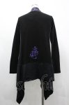 画像2: Qutie Frash / 龍ライン変形ロングカーディガン  黒Ｘ紫 I-26-04-24-029-QU-TO-SA-ZI (2)