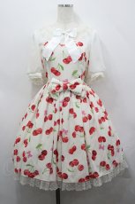 画像1: Angelic Pretty / ドレンチェリー切替ワンピース  シロ I-26-04-26-034-AP-OP-SA-ZI (1)