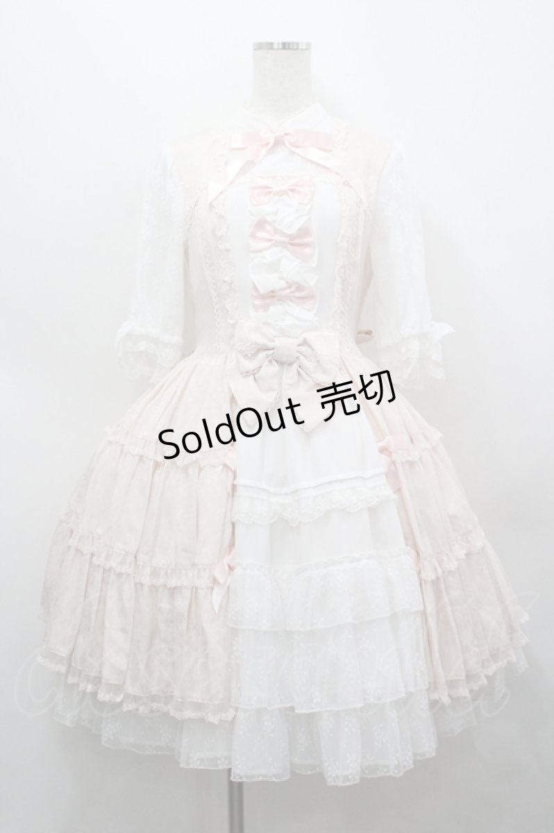 画像1: Angelic Pretty / Blossom Princessワンピース  ピンクＸ白 I-26-04-26-035-AP-OP-SA-ZI (1)