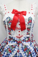 画像5: Angelic Pretty / Ribbon Berry Bunnyジャンパースカート  青 I-26-04-26-036-AP-OP-SA-ZI (5)