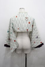 画像2: metamorphose / 春告げ鳥の恋うらら着物袖ボレロ  グリーン系 I-26-04-26-038-ME-TS-SA-ZI (2)