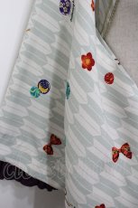 画像4: metamorphose / 春告げ鳥の恋うらら着物袖ボレロ  グリーン系 I-26-04-26-038-ME-TS-SA-ZI (4)