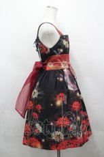 画像4: Royal Princess Alice / 彼岸花ジャンパースカート  黒 I-26-04-26-039-LO-OP-SA-ZI (4)
