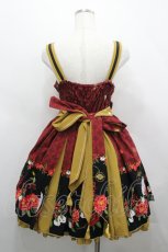 画像3: metamorphose / 風花のゆきうさぎタックジャンパースカート  赤 I-26-04-26-040-ME-OP-SA-ZI (3)