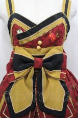 画像5: metamorphose / 風花のゆきうさぎタックジャンパースカート  赤 I-26-04-26-040-ME-OP-SA-ZI (5)