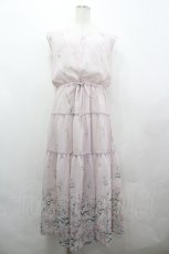 画像1: axes femme / 花柄ティアードノースリワンピ  ピンク I-26-04-26-042-AX-OP-SA-ZI (1)