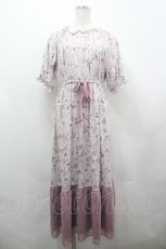 画像1: axes femme / マリンプリントリラックスワンピース  ピンク I-26-04-26-043-AX-OP-SA-ZI (1)