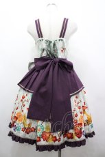 画像2: metamorphose / 春告げ鳥の恋うららペプラムジャンパースカート  グリーン I-26-04-26-049-ME-OP-SA-ZI (2)