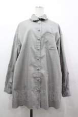 画像1: LIZ LISA / ベルト付チェックシャツワンピース  黒 I-26-04-26-051-LO-OP-SA-ZI (1)