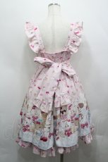 画像2: axes femme kawaii / ダイナーカフェジャンパースカート  ピンク I-26-04-26-054-AX-OP-SA-ZI (2)