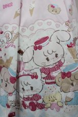 画像4: axes femme kawaii / ダイナーカフェジャンパースカート  ピンク I-26-04-26-054-AX-OP-SA-ZI (4)