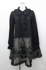 画像1: Candy Stripper / LACE COLLAR POLO ONE-PIECE  黒 I-26-04-26-056-PU-OP-SA-ZI (1)