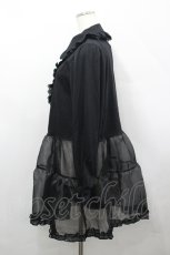 画像2: Candy Stripper / LACE COLLAR POLO ONE-PIECE  黒 I-26-04-26-056-PU-OP-SA-ZI (2)