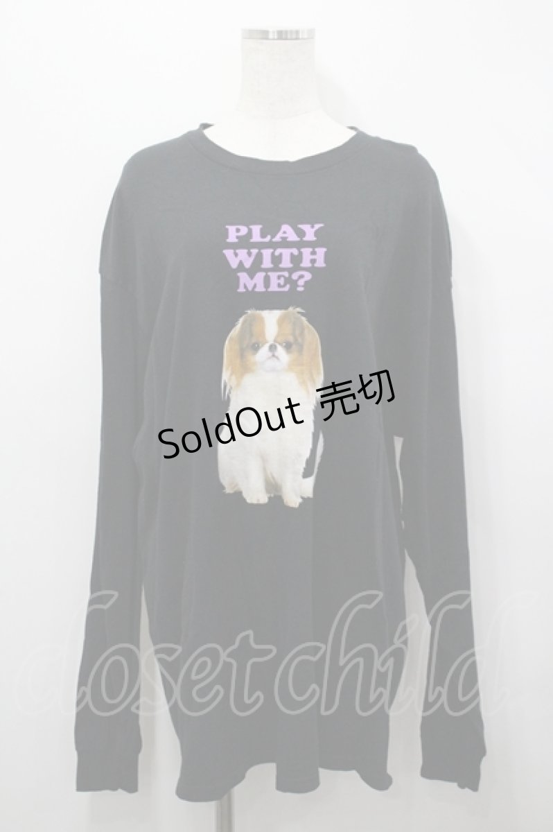 画像1: Candy Stripper / OSUWARI L/S TEE 2 黒 I-26-04-26-060-PU-TO-SA-ZI (1)