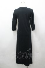 画像5: PINK HOUSE / 勿忘草&くまタブリエ付カットソーワンピース  黒 I-26-04-26-063-LO-OP-TE-ZI (5)