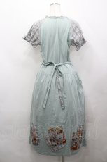 画像3: PINK HOUSE / チェリー柄パッチワークカットソーワンピース  サックス I-26-04-26-065-LO-OP-TE-ZI (3)