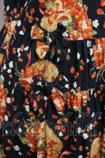 画像5: PINK HOUSE / いちごバスケット柄たくし上げフード半袖ワンピース  黒 I-26-04-26-067-LO-OP-TE-ZI (5)