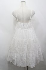 画像3: PINK HOUSE / 切替コットンキャミワンピース  白 I-26-04-26-068-LO-OP-TE-ZI (3)